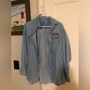 UCONN Denim Button up shirt